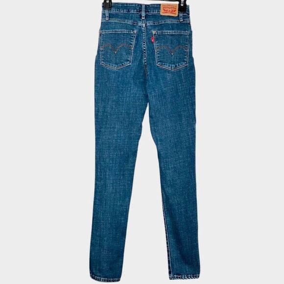 Levi’s 711 Skinny Jeans in Blue Wash Women’s 25 - Picture 4 of 9